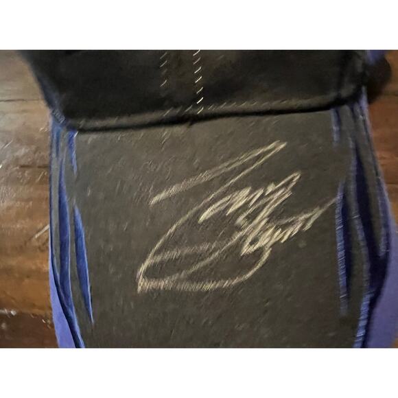 Tony Stewart Autographed Hat Cap Black Blue #20 Racing Nascar - Picture 6 of 7